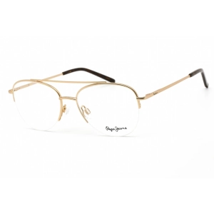 Pepe Jeans Unisex Eyeglasses - Clear Lens Gold Metal Aviator Shape Frame | PJ1323 C1