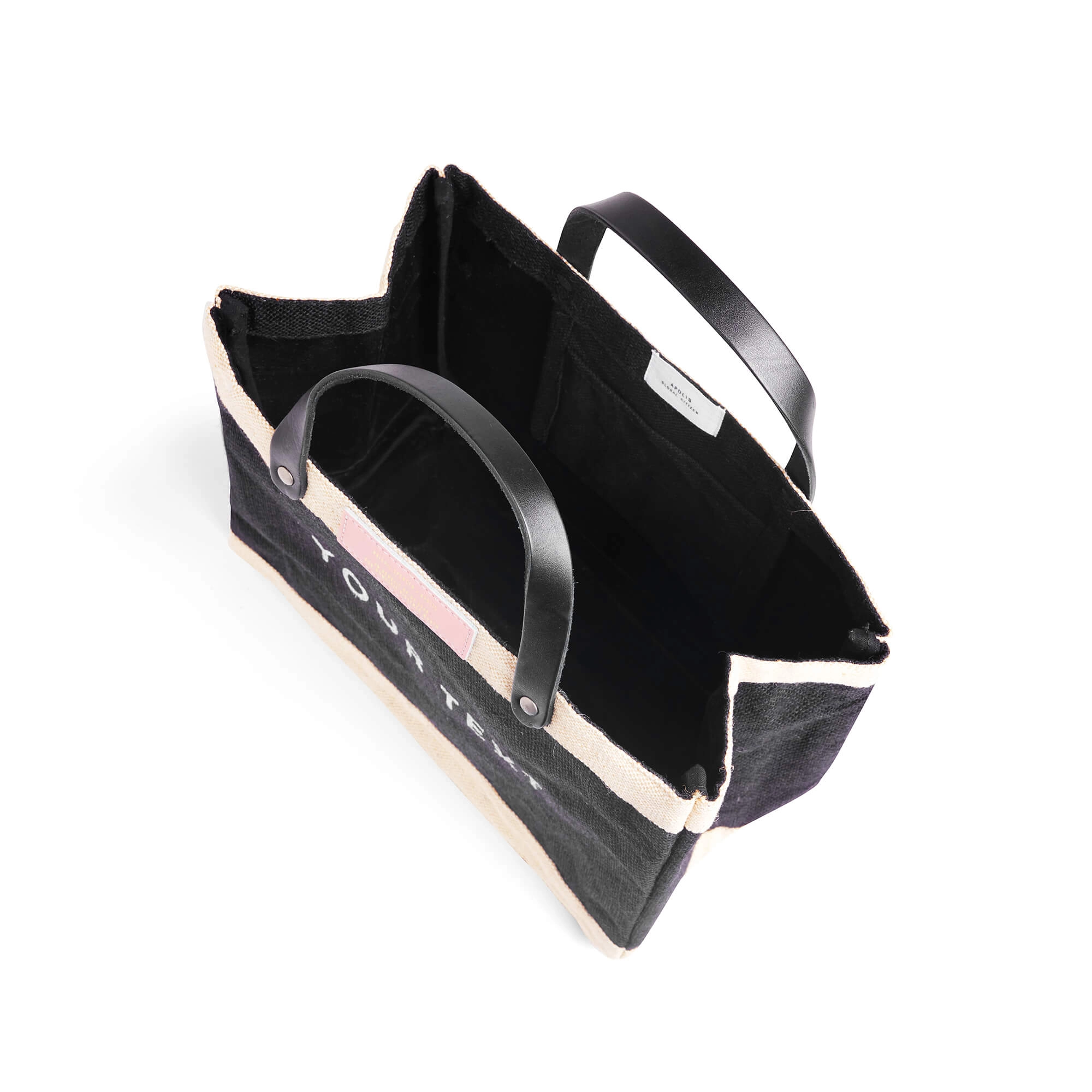 Petite Market Bag in Black with HERS.