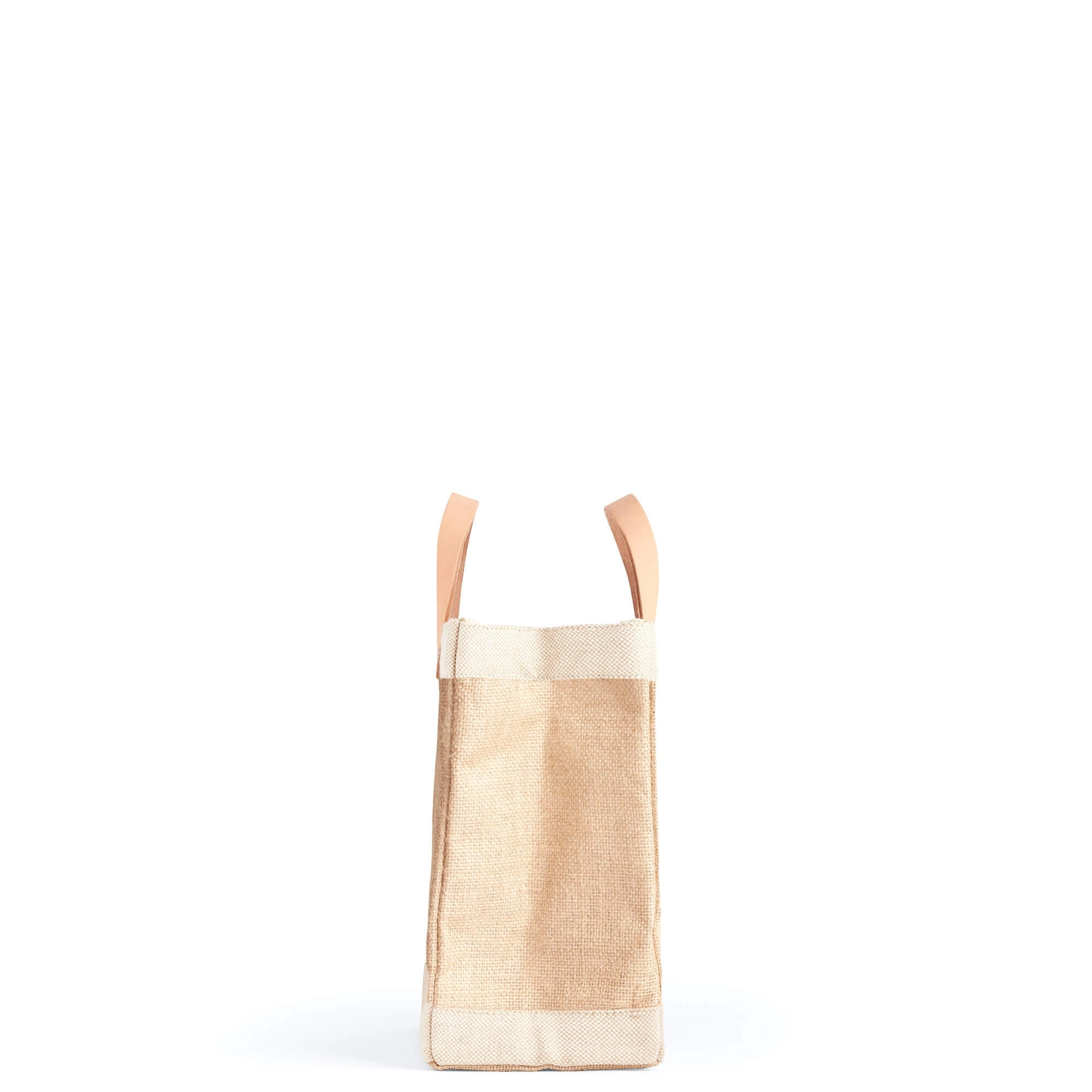 Petite Market Bag in Natural with Pink Striped Monogram