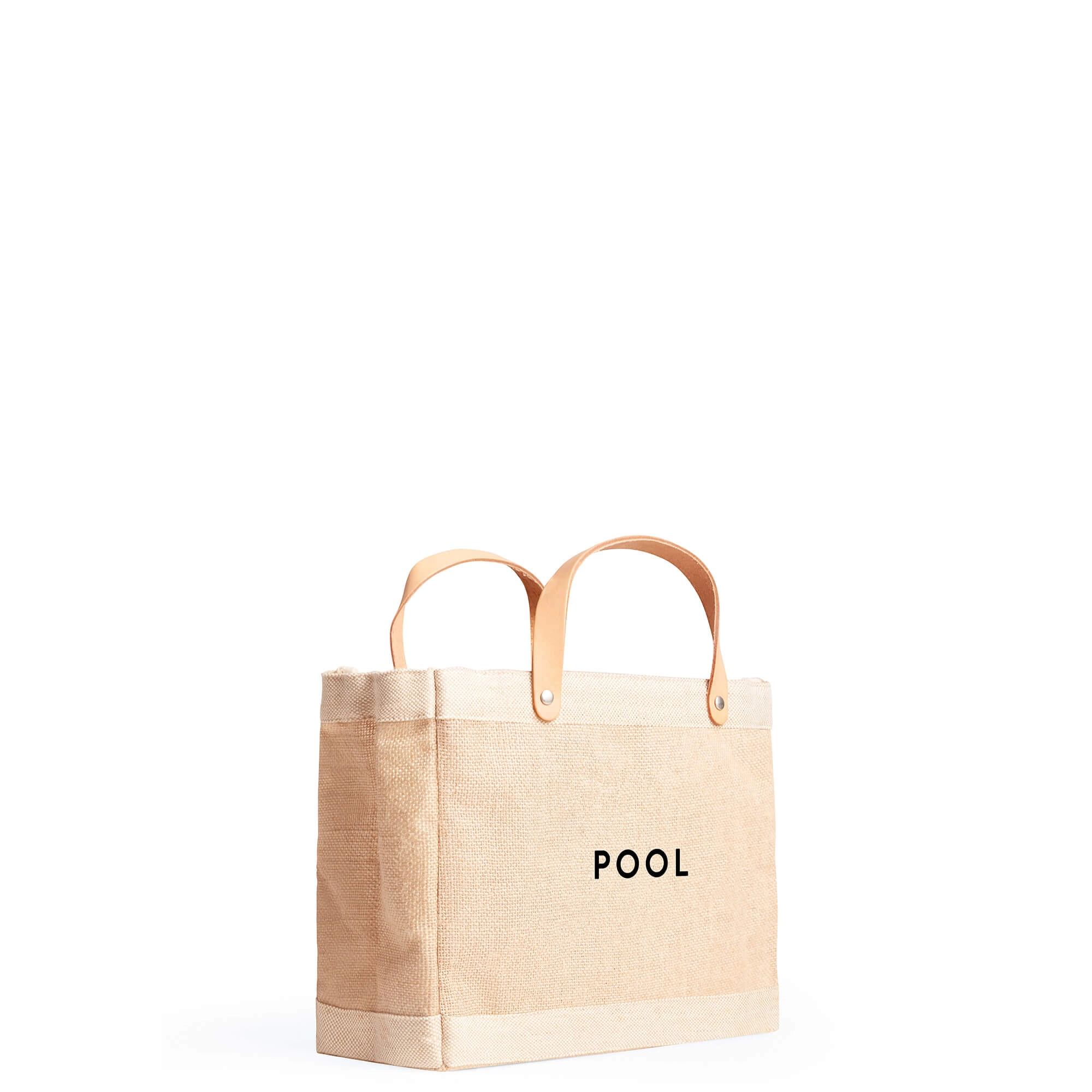 Petite Market Bag in Natural with POOL