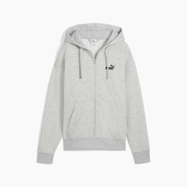 PUMA WOMEN'S ESSENTIALS FULL ZIP GREY JACKET