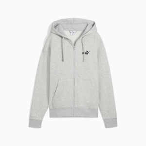 PUMA WOMEN'S ESSENTIALS FULL ZIP GREY JACKET