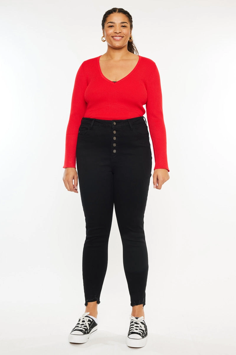 Raya High Rise Ankle Skinny (Plus Size)