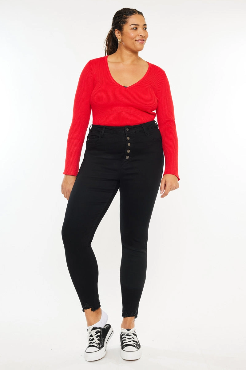 Raya High Rise Ankle Skinny (Plus Size)