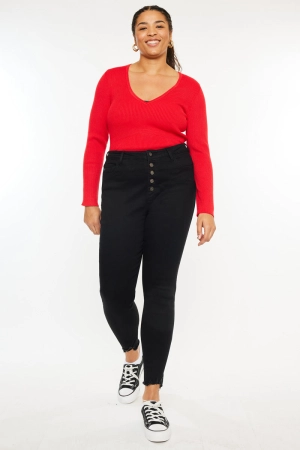 Raya High Rise Ankle Skinny (Plus Size)