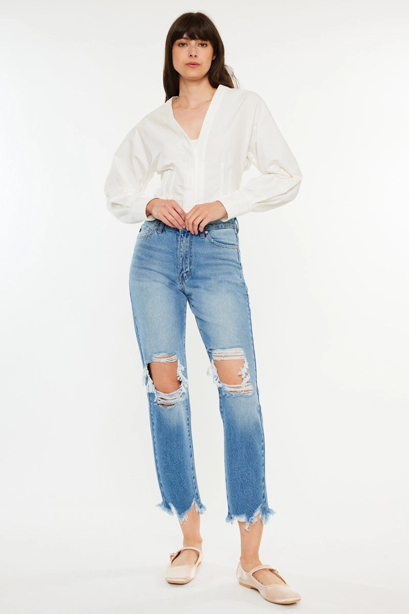 Regina High Rise Mom Jeans
