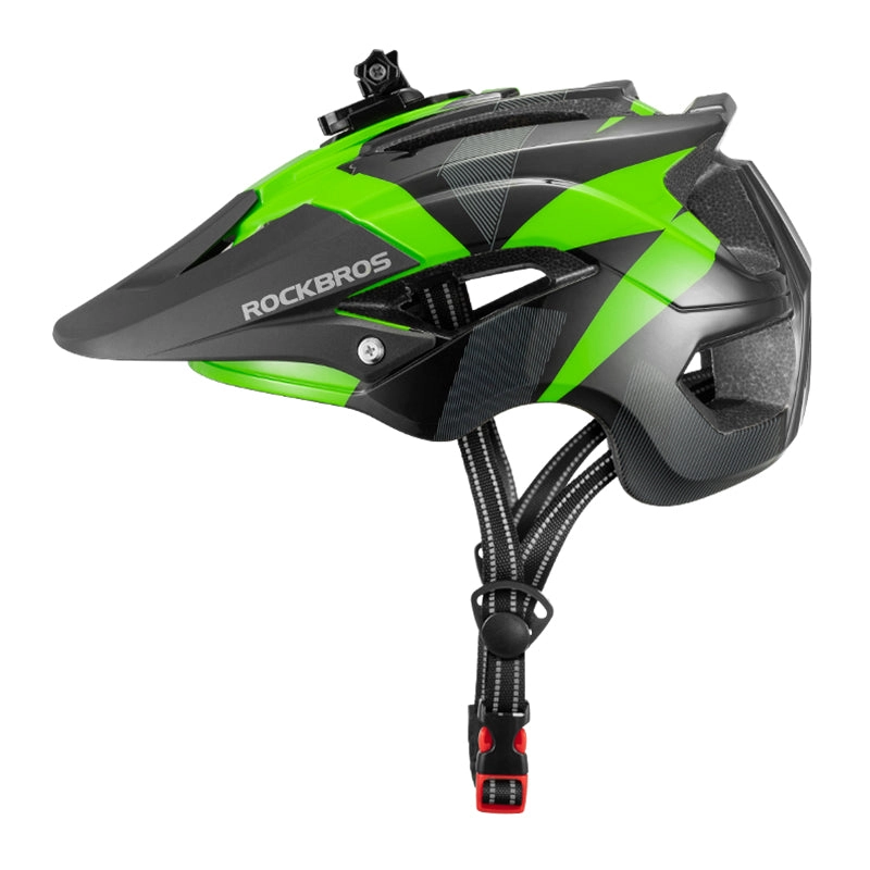 ROCKBROS Rear Light Bike Helmet Gopro Holder Safety MTB Off-road Cycling Helmet