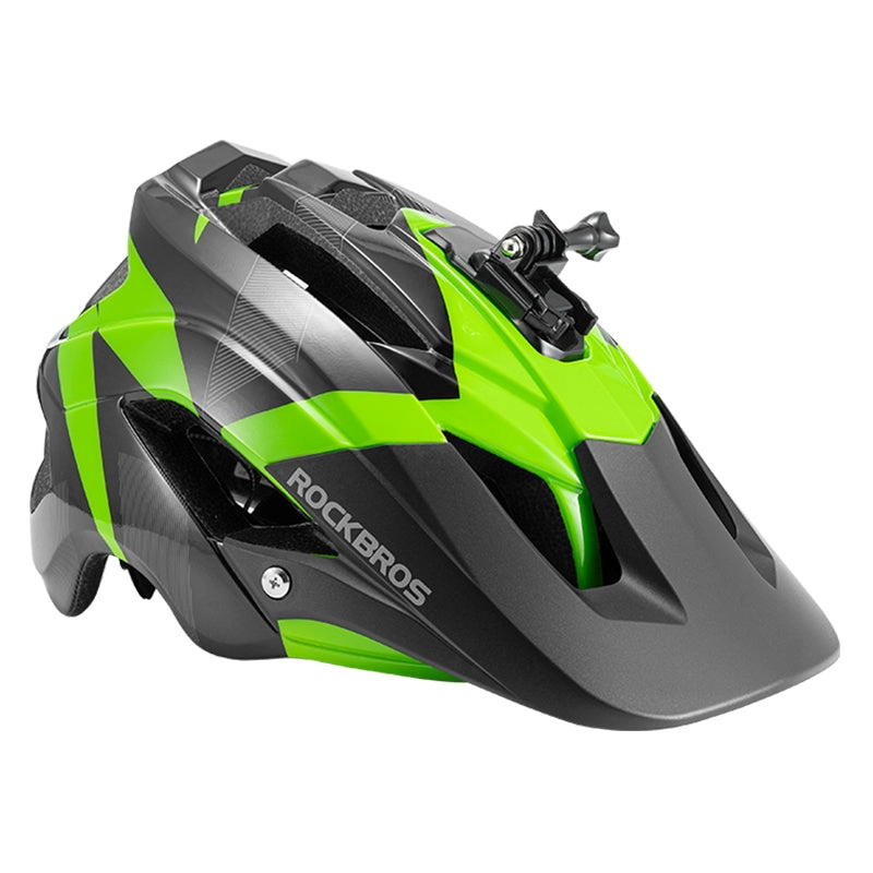 ROCKBROS Rear Light Bike Helmet Gopro Holder Safety MTB Off-road Cycling Helmet