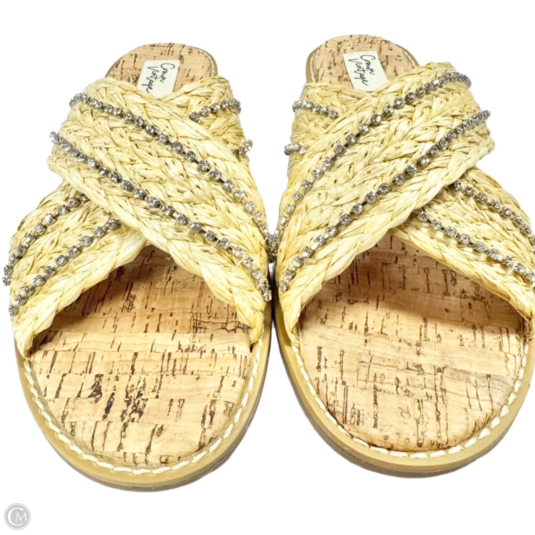 Sandals Flats By Crown Vintage In Tan, Size: 7