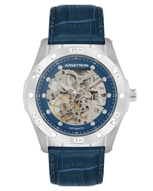 Skeleton™ | 42mm, Navy/Silver