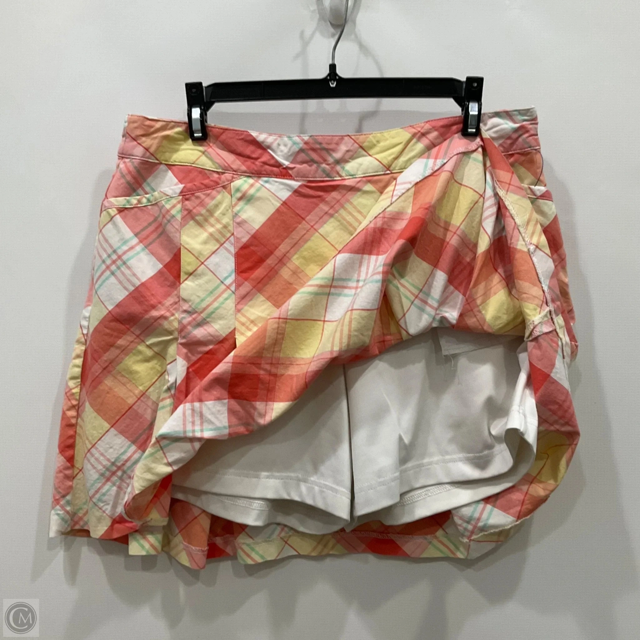 Skirt Mini & Short By Lady Hagen In Plaid Pattern, Size: 10