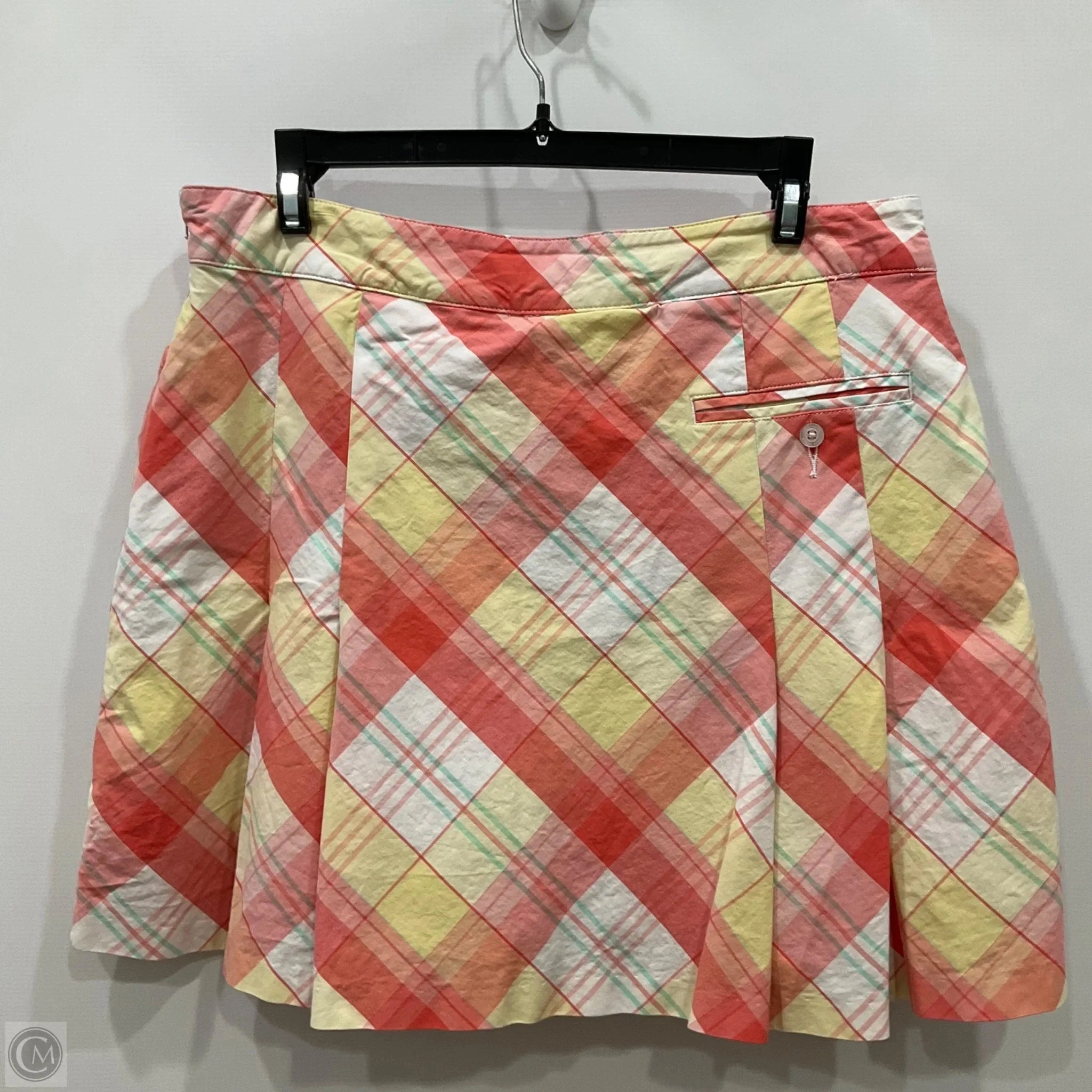 Skirt Mini & Short By Lady Hagen In Plaid Pattern, Size: 10