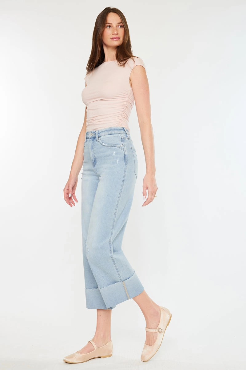 Sully 90's Cropped Wide Leg Jeans