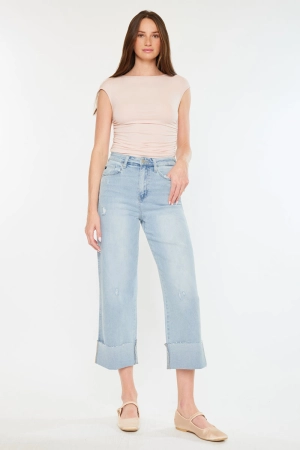 Sully 90's Cropped Wide Leg Jeans