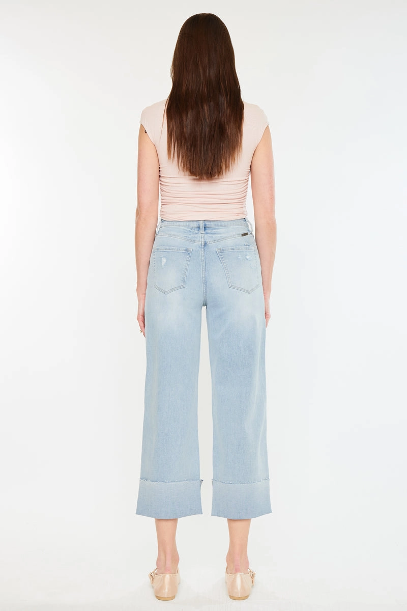 Sully 90's Cropped Wide Leg Jeans