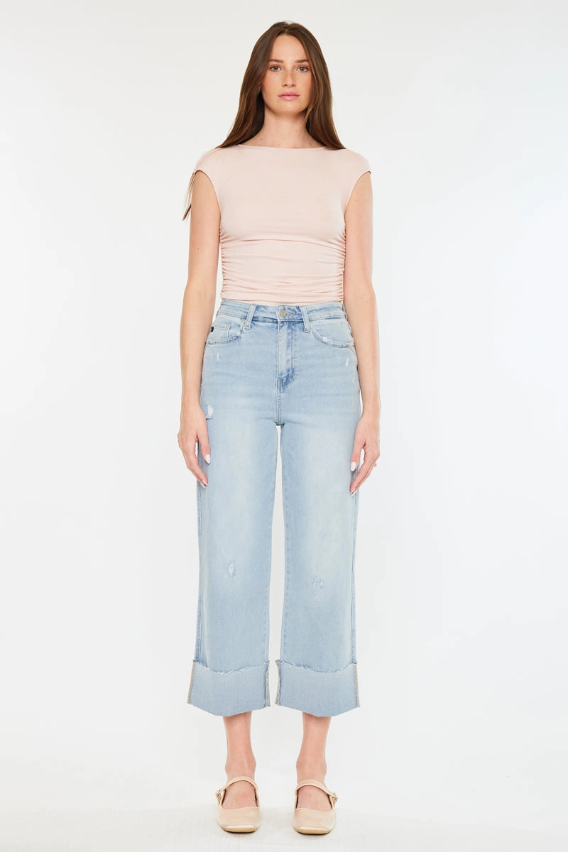 Sully 90's Cropped Wide Leg Jeans