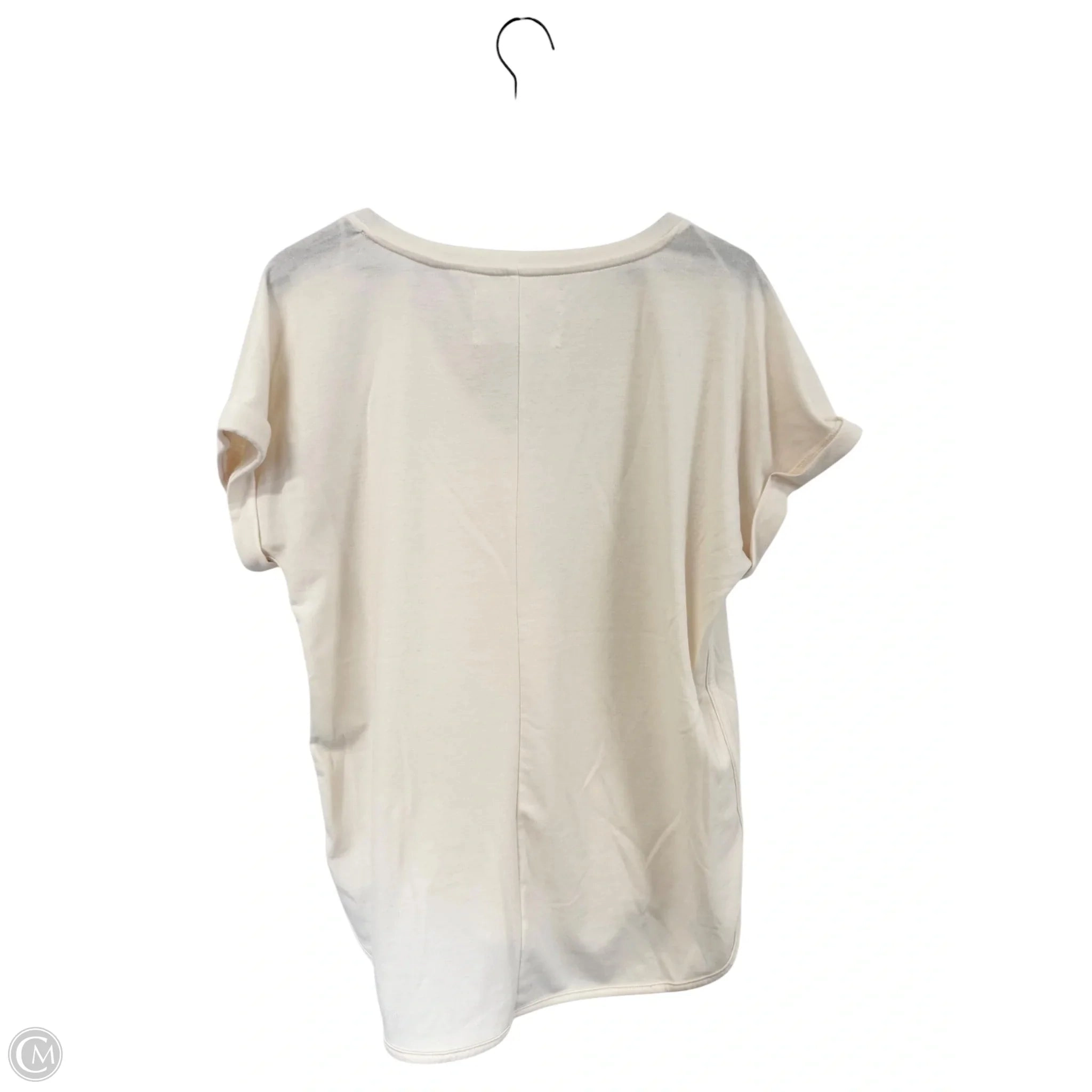 Top Short Sleeve By Cupio In Cream, Size: L