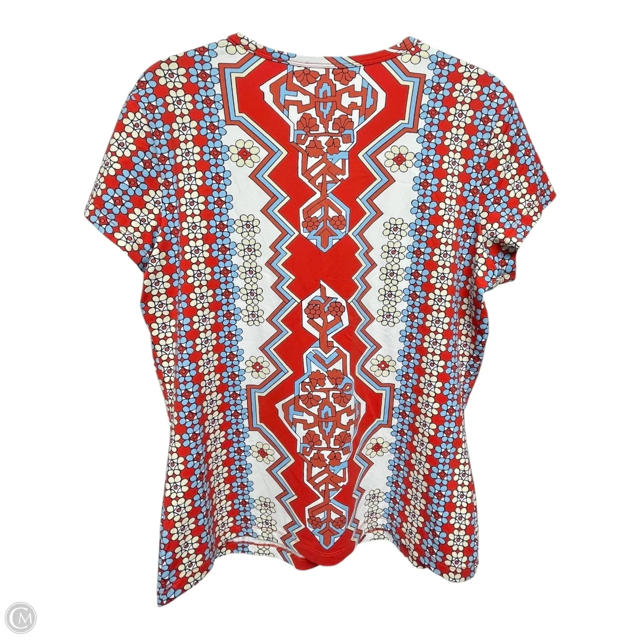 Top Short Sleeve By J Mclaughlin In Multi-colored, Size: L