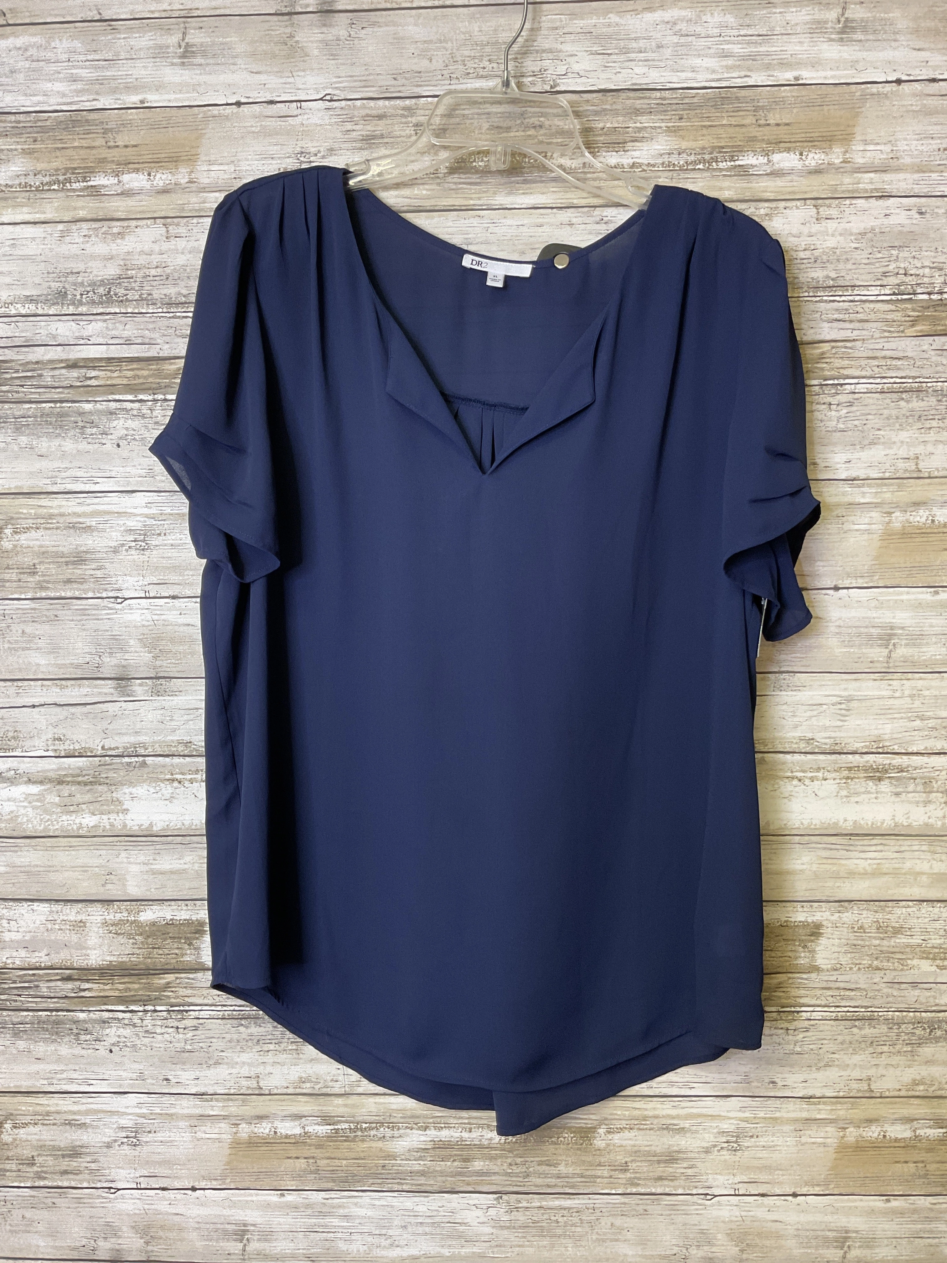 Top Ss Basic By Dr2 In Navy, Size:Xl