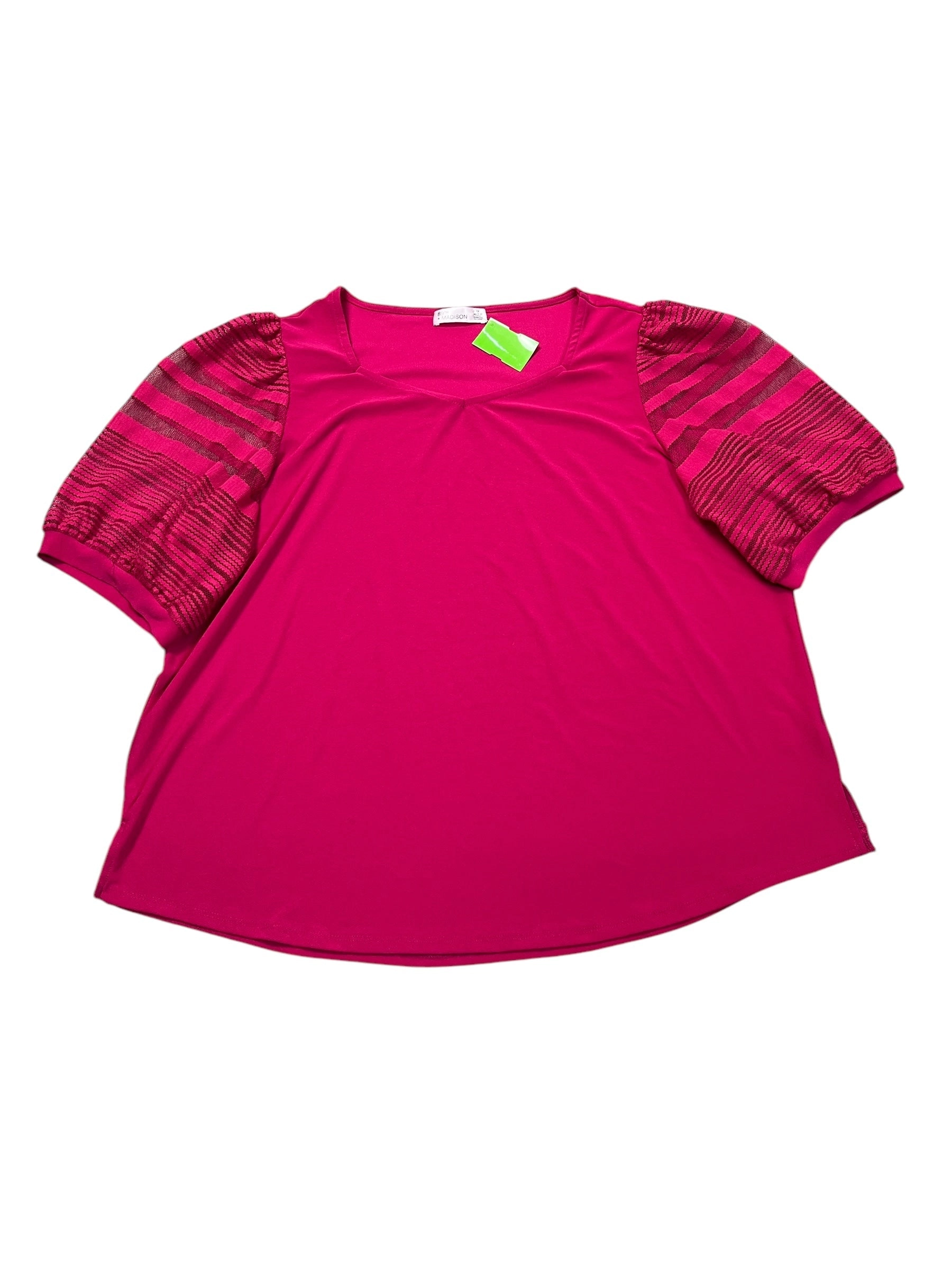 Top Ss By 89Th And Madison In Pink, Size:1X