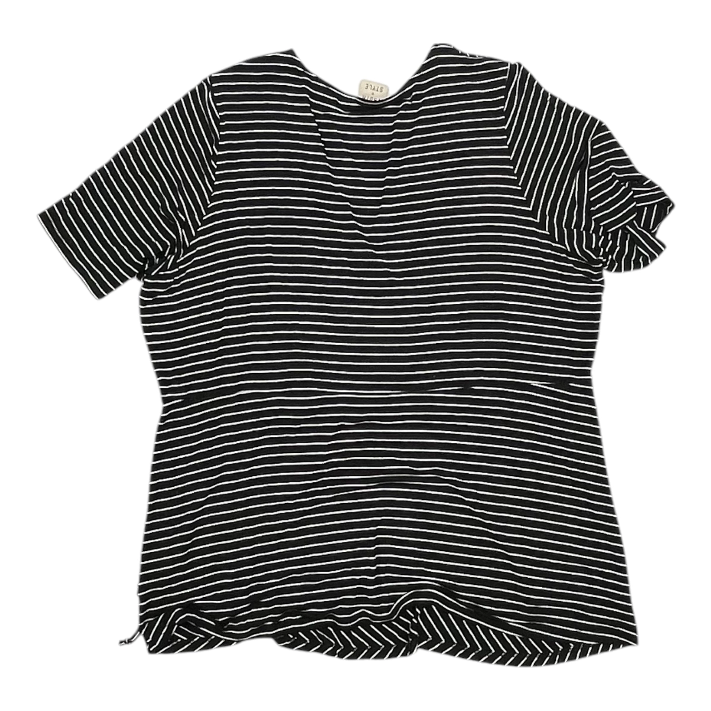 Top Ss By Clothes Mentor In Black & White, Size:2X