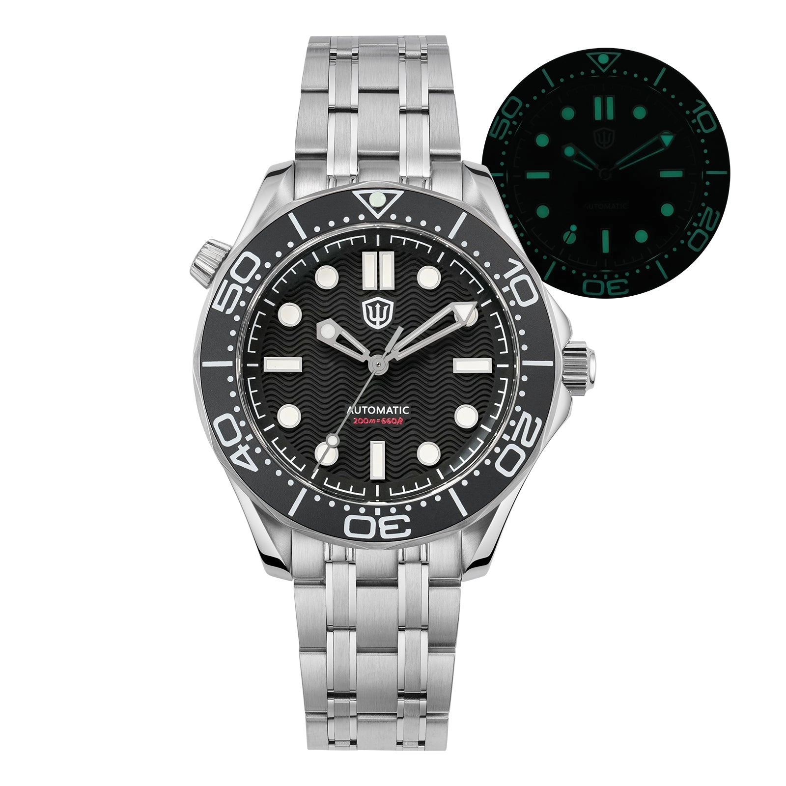 ★WeeklyDeal★Watchdives WD007ST 39mm NTTD Dive Watch
