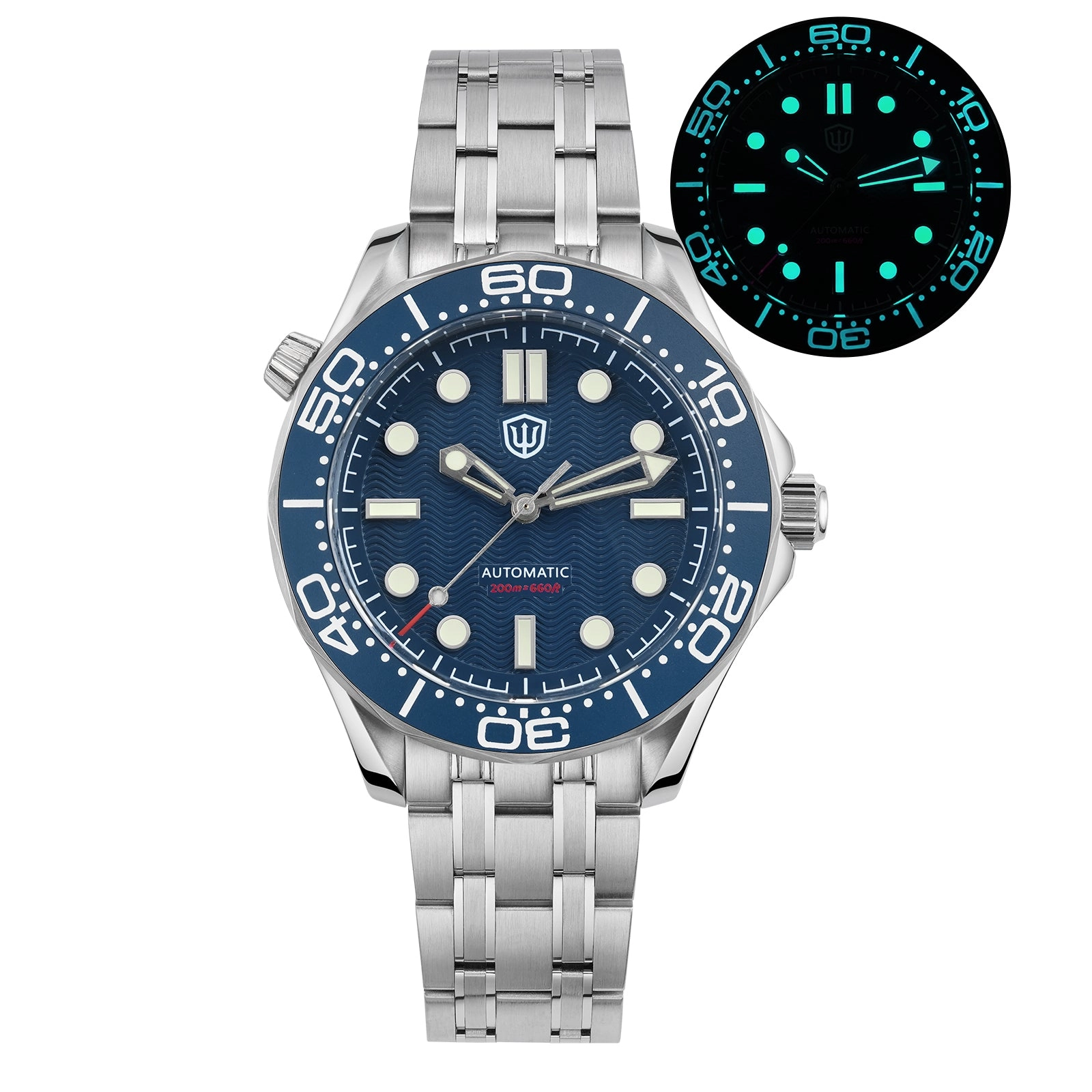 ★WeeklyDeal★Watchdives WD007ST 39mm NTTD Dive Watch