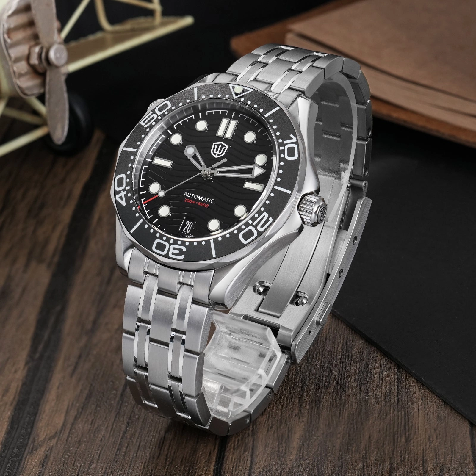 ★WeeklyDeal★Watchdives WD007ST 39mm NTTD Dive Watch