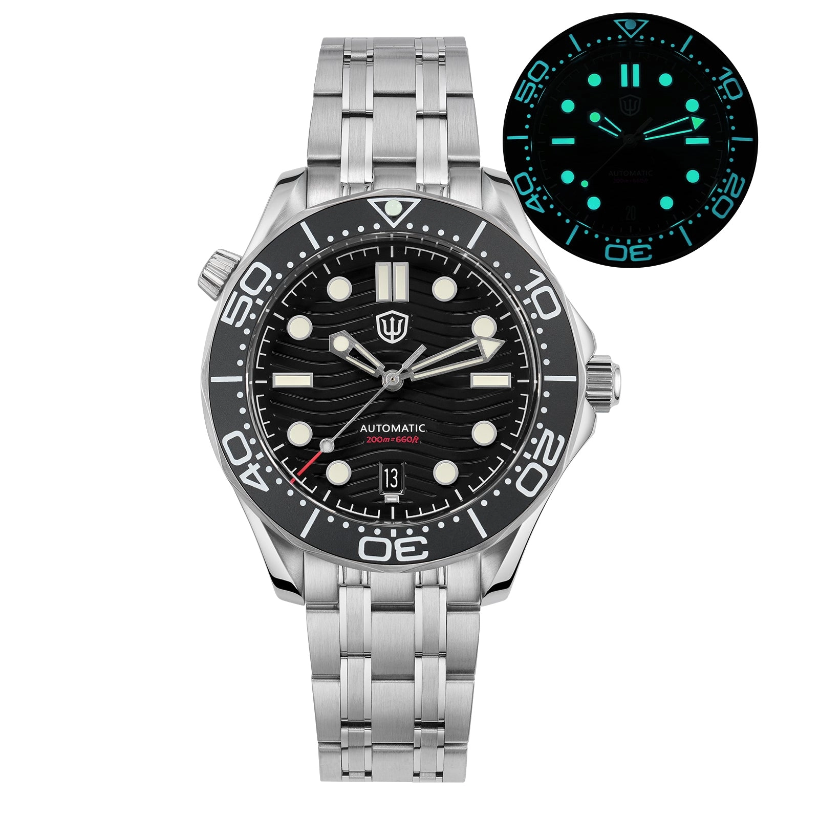 ★WeeklyDeal★Watchdives WD007ST 39mm NTTD Dive Watch