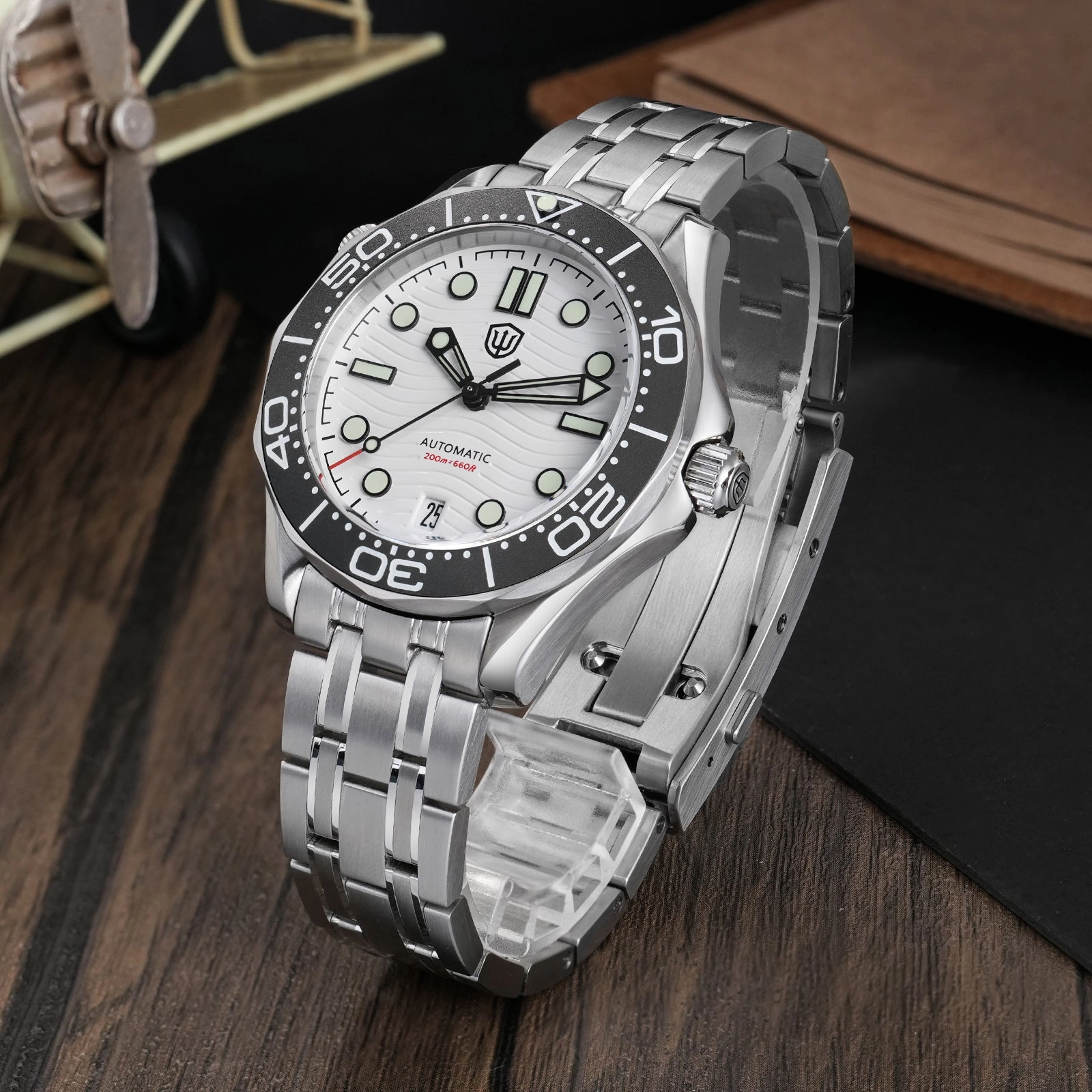 ★WeeklyDeal★Watchdives WD007ST 39mm NTTD Dive Watch